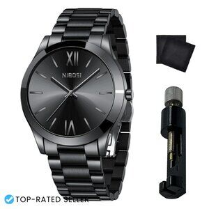 Stainless Steel Quartz Watch Minimalist Classic Business Casual Ultra Thin